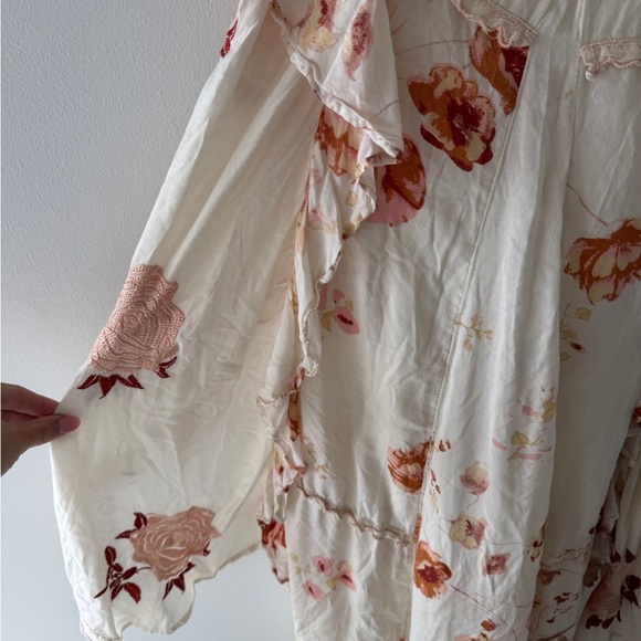 FREE PEOPLE Audrey Embroidered Maxi Dress in Ivory XS - Picture 16 of 16